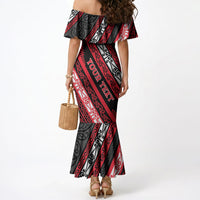 Personalised Aotearoa Te Arawa Mermaid Dress New Zealand Maori Tribal Fern Pattern DT05 - Polynesian Pride