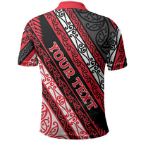Personalised Aotearoa Te Arawa Polo Shirt New Zealand Maori Tribal Fern Pattern DT05 - Polynesian Pride