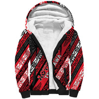 Personalised Aotearoa Te Arawa Sherpa Hoodie New Zealand Maori Tribal Fern Pattern
