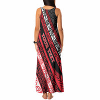 Personalised Aotearoa Te Arawa Tank Maxi Dress New Zealand Maori Tribal Fern Pattern DT05 - Polynesian Pride