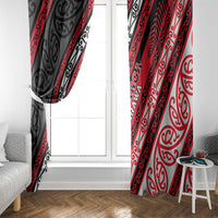 Aotearoa Te Arawa Window Curtain New Zealand Maori Tribal Fern Pattern