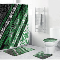 Aotearoa Ngati Maniapoto Bathroom Set New Zealand Maori Tribal Fern Pattern