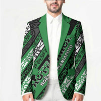 Personalised Aotearoa Ngati Maniapoto Blazer New Zealand Maori Tribal Fern Pattern
