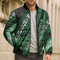 Personalised Aotearoa Ngati Maniapoto Bomber Puffer Jacket New Zealand Maori Tribal Fern Pattern