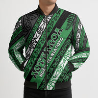 Personalised Aotearoa Ngati Maniapoto Bomber Puffer Jacket New Zealand Maori Tribal Fern Pattern