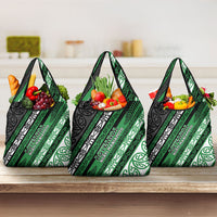 Aotearoa Ngati Maniapoto Grocery Bag New Zealand Maori Tribal Fern Pattern