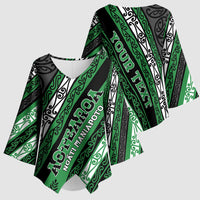 Personalised Aotearoa Ngati Maniapoto Kimono Sleeve Blouse New Zealand Maori Tribal Fern Pattern