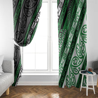 Aotearoa Ngati Maniapoto Window Curtain New Zealand Maori Tribal Fern Pattern