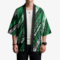 Personalised Aotearoa Ngati Raukawa Kimono New Zealand Maori Tribal Fern Pattern
