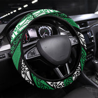 Aotearoa Ngati Raukawa Steering Wheel Cover New Zealand Maori Tribal Fern Pattern