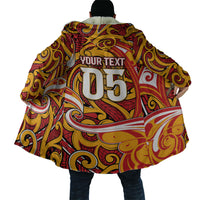 Custom Aotearoa Waikato Tainui Cloak Maori Tribal Pattern Koru Motif