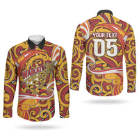 Custom Aotearoa Waikato Tainui Couples Matching Short Sleeve Bodycon Dress and Long Sleeve Button Shirt Maori Tribal Pattern Koru Motif DT05 - Polynesian Pride