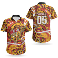 Custom Aotearoa Waikato Tainui Couples Matching Summer Maxi Dress and Hawaiian Shirt Maori Tribal Pattern Koru Motif