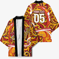 Custom Aotearoa Waikato Tainui Kimono Maori Tribal Pattern Koru Motif