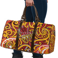 Aotearoa Waikato Tainui Travel Bag Maori Tribal Pattern Koru Motif
