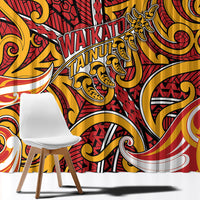 Aotearoa Waikato Tainui Window Curtain Maori Tribal Pattern Koru Motif
