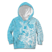 Hawaii Kanaka Maoli Kid Hoodie Polynesian Turtle Tattoo DT05 Hoodie Blue - Polynesian Pride