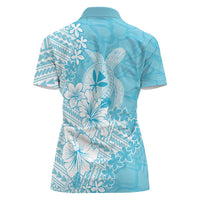 Hawaii Kanaka Maoli Women Polo Shirt Polynesian Turtle Tattoo