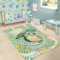 Hawaii Pineapple Area Rug Cute Cosplay Turtle Plumeria Spiral