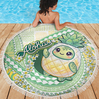 Hawaii Pineapple Beach Blanket Cute Cosplay Turtle Plumeria Spiral