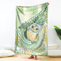 Hawaii Pineapple Blanket Cute Cosplay Turtle Plumeria Spiral