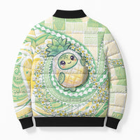 Hawaii Pineapple Bomber Puffer Jacket Cute Cosplay Turtle Plumeria Spiral