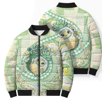 Hawaii Pineapple Bomber Puffer Jacket Cute Cosplay Turtle Plumeria Spiral