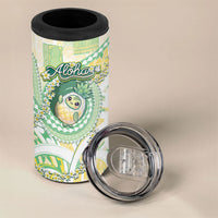Hawaii Pineapple 4 in 1 Can Cooler Tumbler Cute Cosplay Turtle Plumeria Spiral