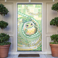 Hawaii Pineapple Door Cover Cute Cosplay Turtle Plumeria Spiral