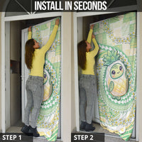 Hawaii Pineapple Door Cover Cute Cosplay Turtle Plumeria Spiral