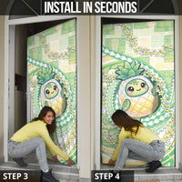 Hawaii Pineapple Door Cover Cute Cosplay Turtle Plumeria Spiral