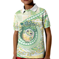 Hawaii Pineapple Kid Polo Shirt Cute Cosplay Turtle Plumeria Spiral
