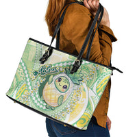 Hawaii Pineapple Leather Tote Bag Cute Cosplay Turtle Plumeria Spiral