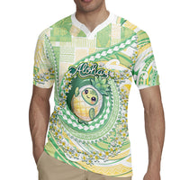 Hawaii Pineapple Rugby Jersey Cute Cosplay Turtle Plumeria Spiral
