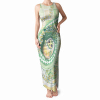 Hawaii Pineapple Tank Maxi Dress Cute Cosplay Turtle Plumeria Spiral