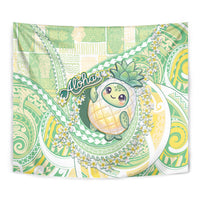 Hawaii Pineapple Tapestry Cute Cosplay Turtle Plumeria Spiral