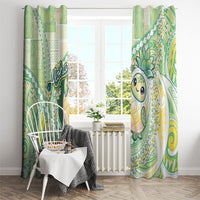 Hawaii Pineapple Window Curtain Cute Cosplay Turtle Plumeria Spiral