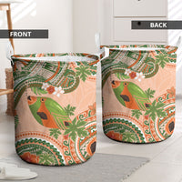 Hawaii Papaya Laundry Basket Cute Cosplay Humuhumu Fish Plumeria Waves