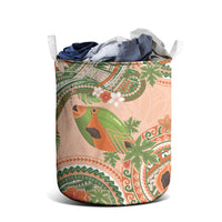 Hawaii Papaya Laundry Basket Cute Cosplay Humuhumu Fish Plumeria Waves