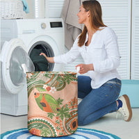 Hawaii Papaya Laundry Basket Cute Cosplay Humuhumu Fish Plumeria Waves