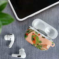 Hawaii Papaya AirPods Case Cute Cosplay Humuhumu Fish Plumeria Waves