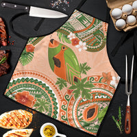 Hawaii Papaya Apron Cute Cosplay Humuhumu Fish Plumeria Waves