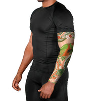 Hawaii Papaya Arm Sleeves Cute Cosplay Humuhumu Fish Plumeria Waves