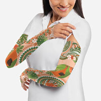 Hawaii Papaya Arm Sleeves Cute Cosplay Humuhumu Fish Plumeria Waves
