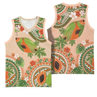 Hawaii Papaya Basketball Jersey Cute Cosplay Humuhumu Fish Plumeria Waves