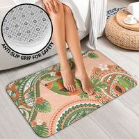 Hawaii Papaya Bathroom Set Cute Cosplay Humuhumu Fish Plumeria Waves