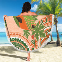 Hawaii Papaya Beach Blanket Cute Cosplay Humuhumu Fish Plumeria Waves