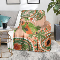 Hawaii Papaya Blanket Cute Cosplay Humuhumu Fish Plumeria Waves