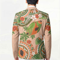 Hawaii Papaya Blazer Cute Cosplay Humuhumu Fish Plumeria Waves