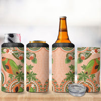 Hawaii Papaya 4 in 1 Can Cooler Tumbler Cute Cosplay Humuhumu Fish Plumeria Waves